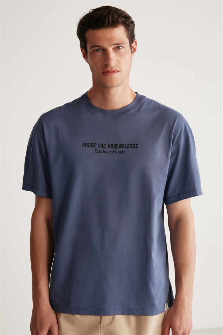 BASTIAN Örme  Lacivert  T-Shirt