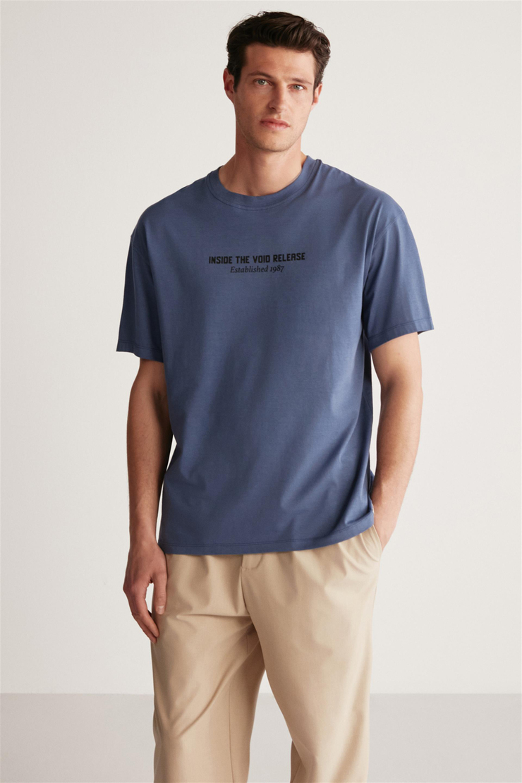 BASTIAN Örme  Lacivert  T-Shirt