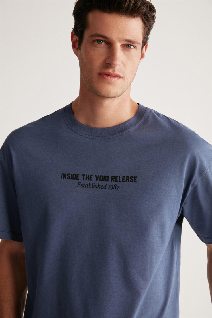 BASTIAN Örme  Lacivert  T-Shirt