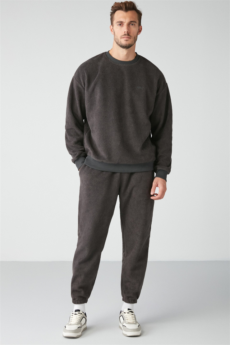 BENJAMIN Örme Relaxed Antrasit  Sweatshirt