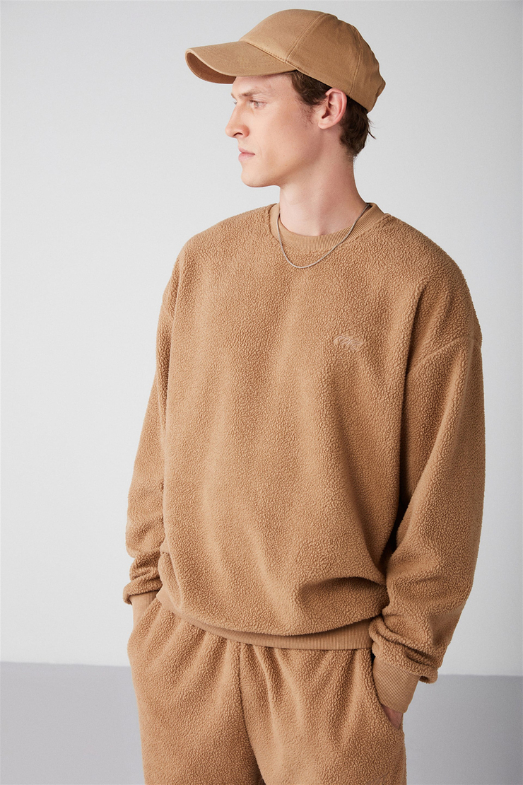 BENJAMIN Örme Relaxed Kahverengi  Sweatshirt