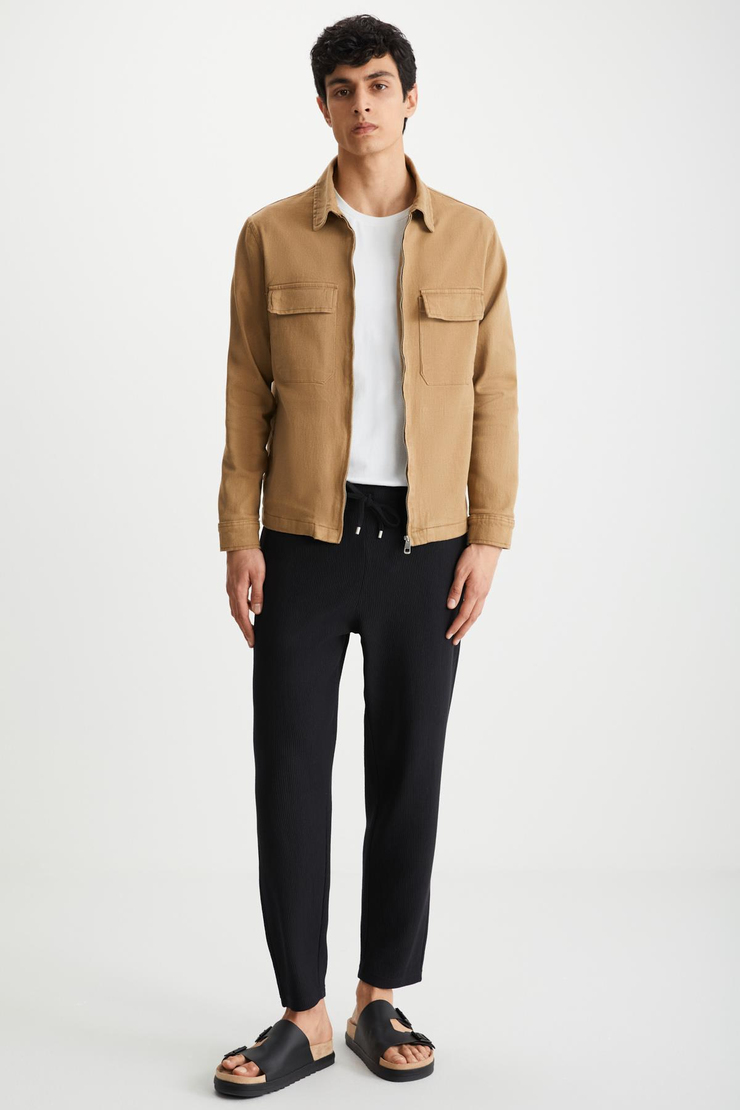 BENNY Basic Relaxed Bej Tekli Ceket