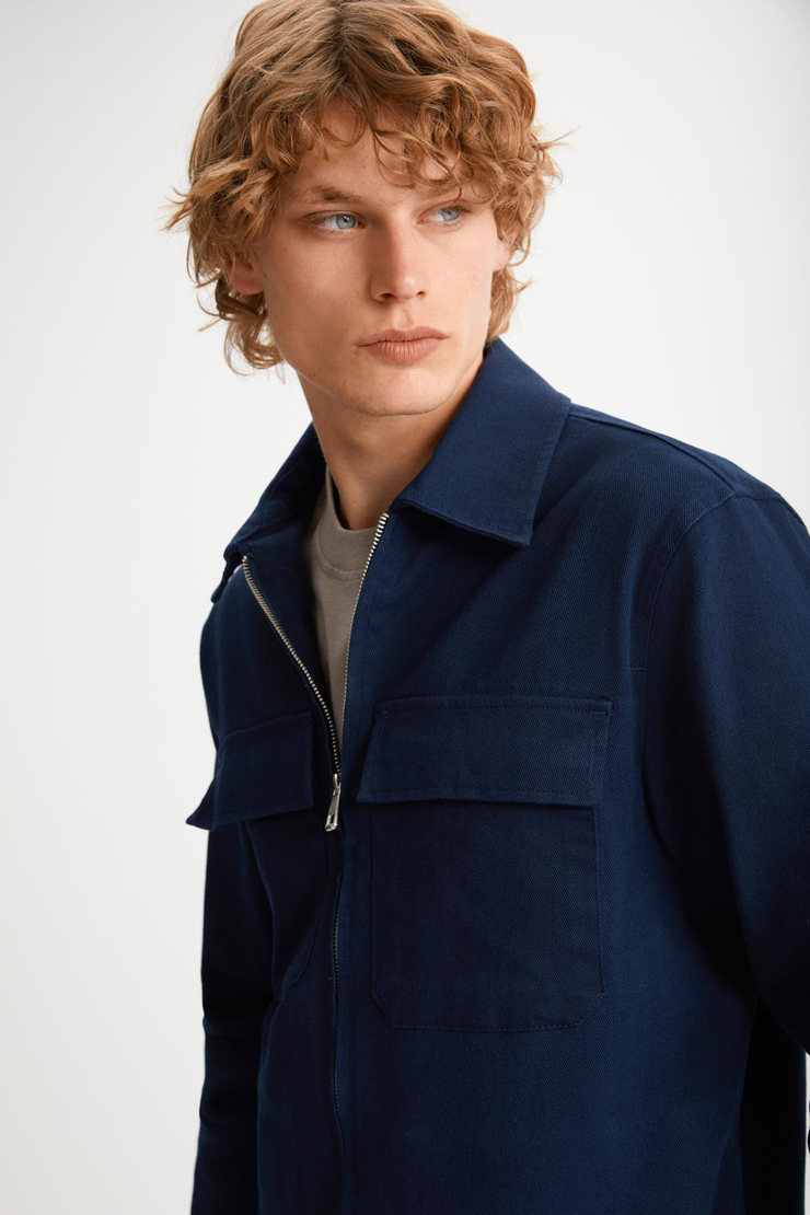 BENNY Basic Relaxed Lacivert Tekli Ceket