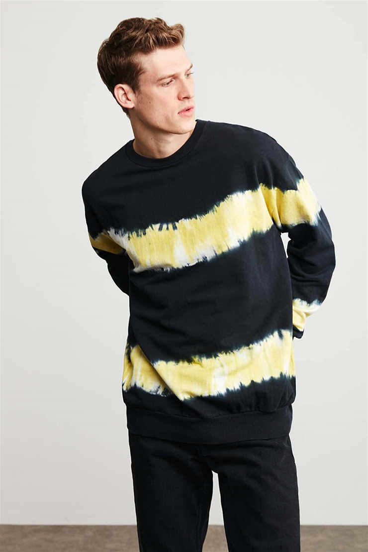 BERKELEY Örme Oversize Siyah  Sweatshirt