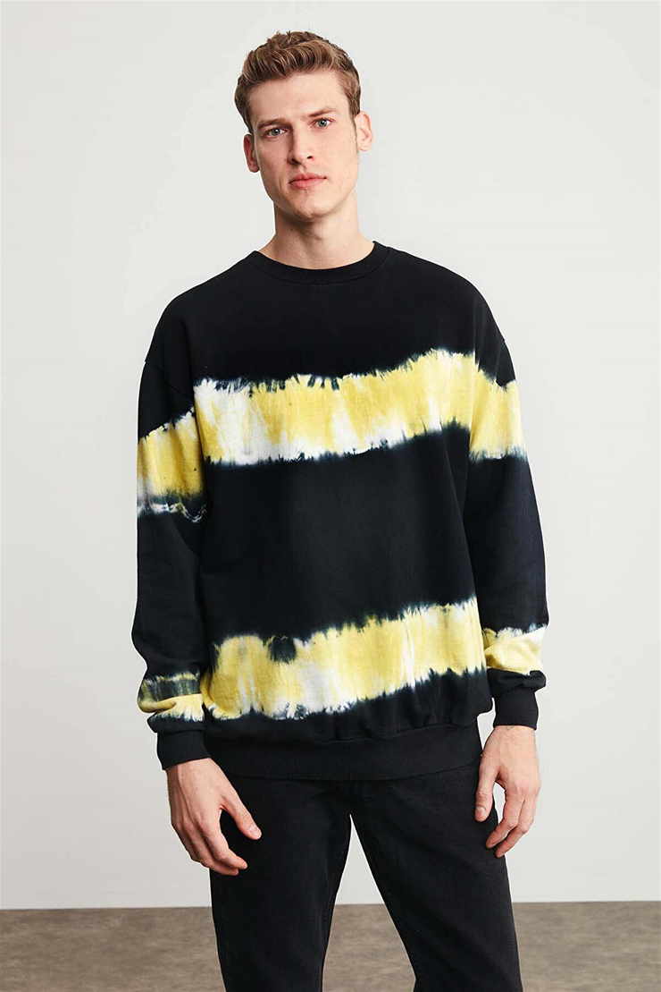 BERKELEY Örme Oversize Siyah  Sweatshirt