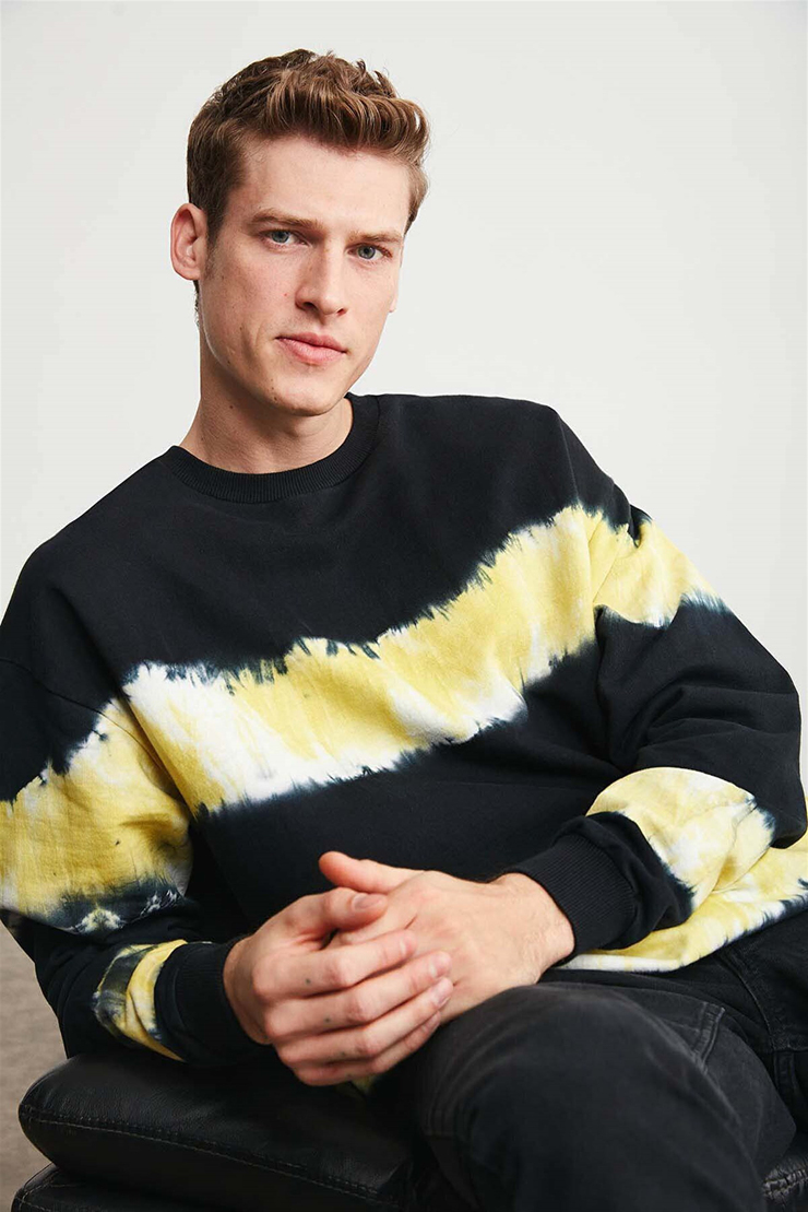 BERKELEY Örme Oversize Siyah  Sweatshirt