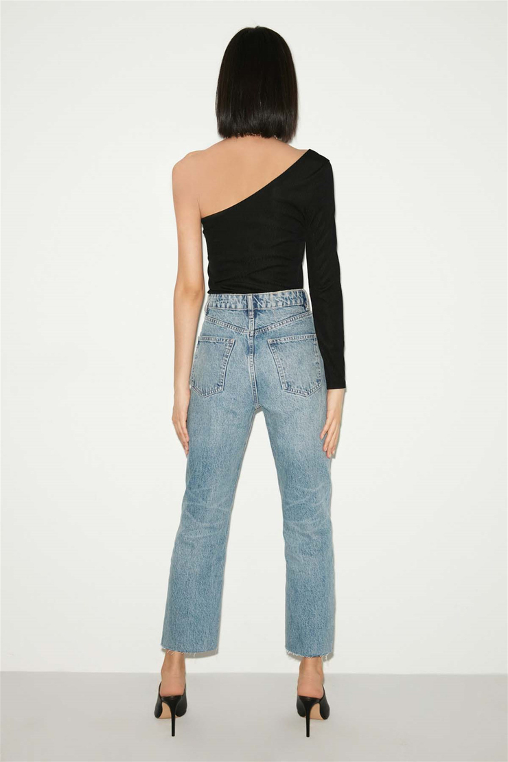 BLOOM Örme Slim Fit Siyah  Bluz