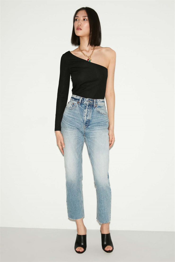 BLOOM Örme Slim Fit Siyah  Bluz