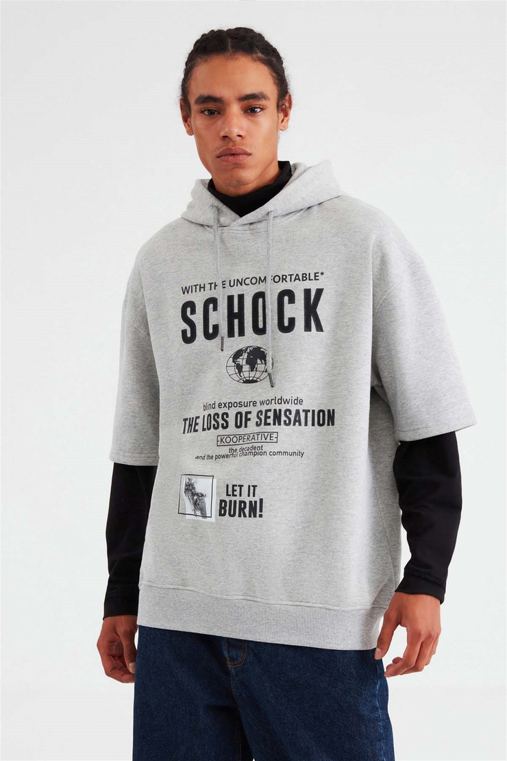BOOMER Örme Relaxed Fit Grimelanj  Sweatshirt
