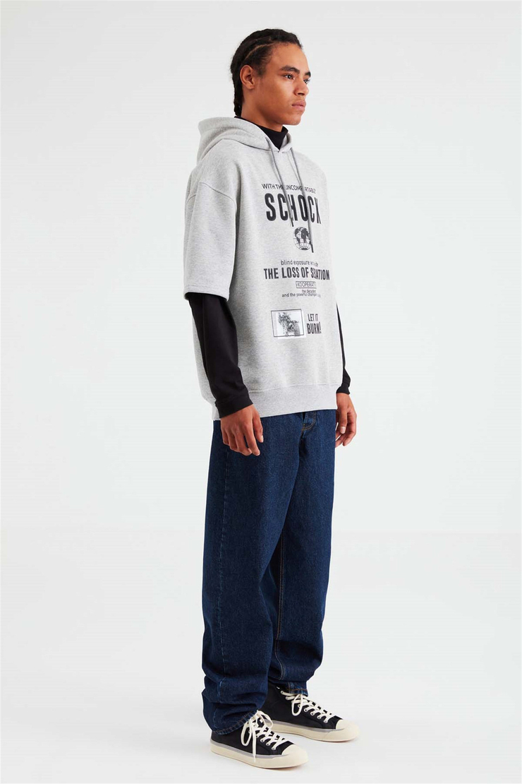 BOOMER Örme Relaxed Fit Grimelanj  Sweatshirt