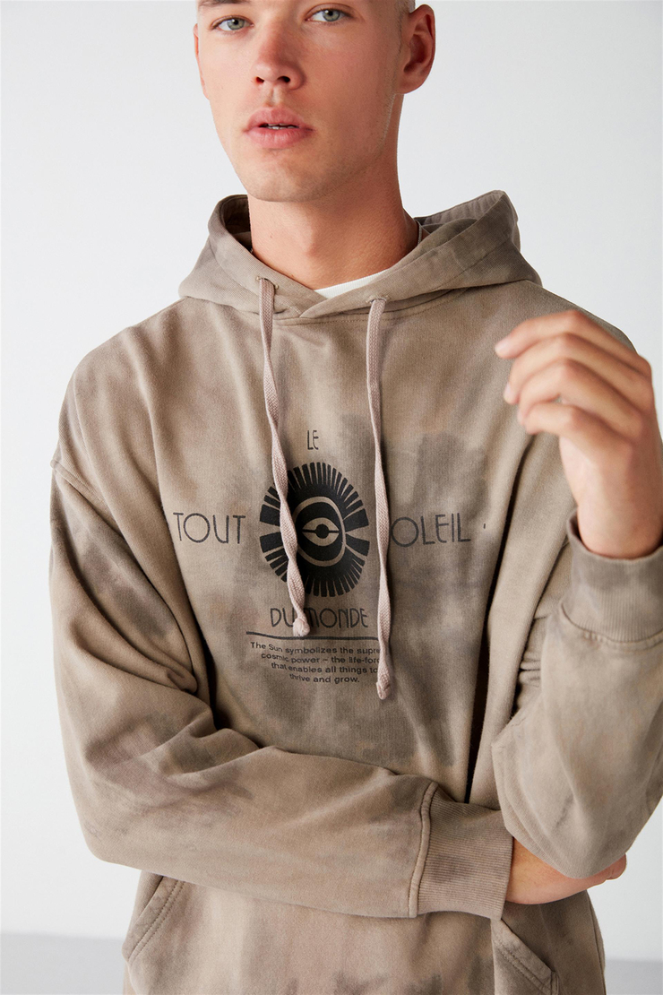 BOOST Örme Regular Kahverengi  Sweatshirt