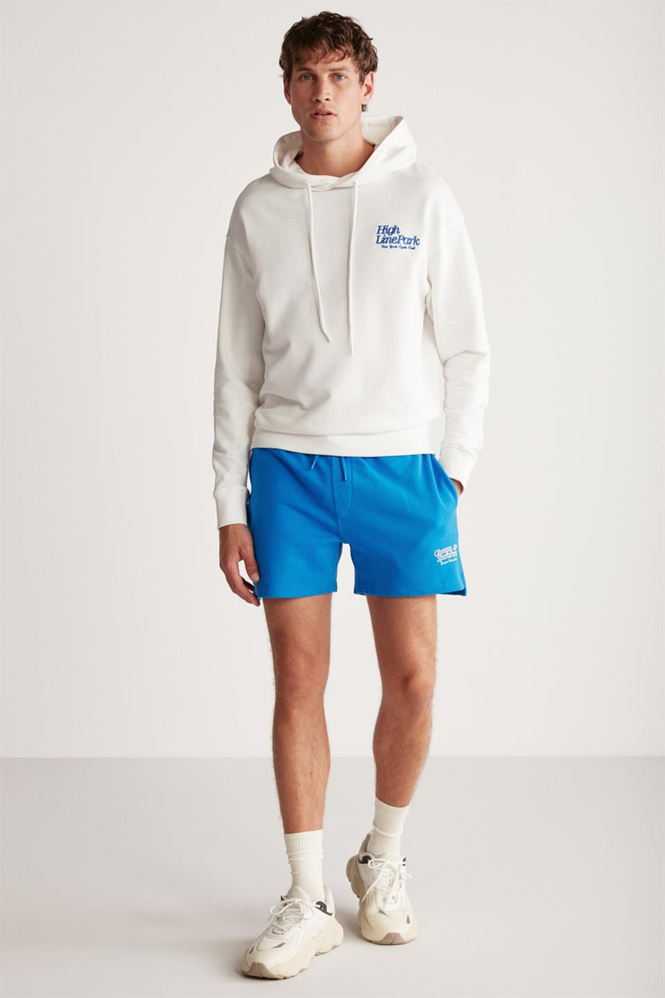 BRENDON Örme Regular Beyaz Tekli Sweatshirt