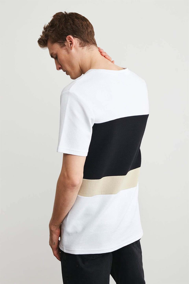 BRIAN Örme  Beyaz  T-Shirt