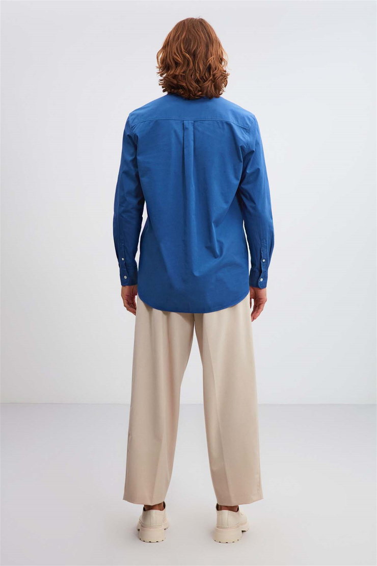 BRİTT Poplin Regular Fit Mavi  Gömlek
