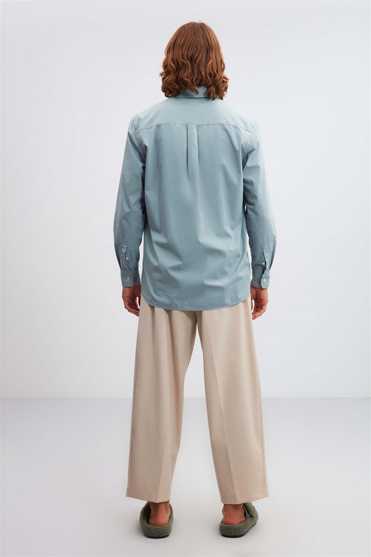 BRİTT Poplin Regular Fit Yeşil  Gömlek