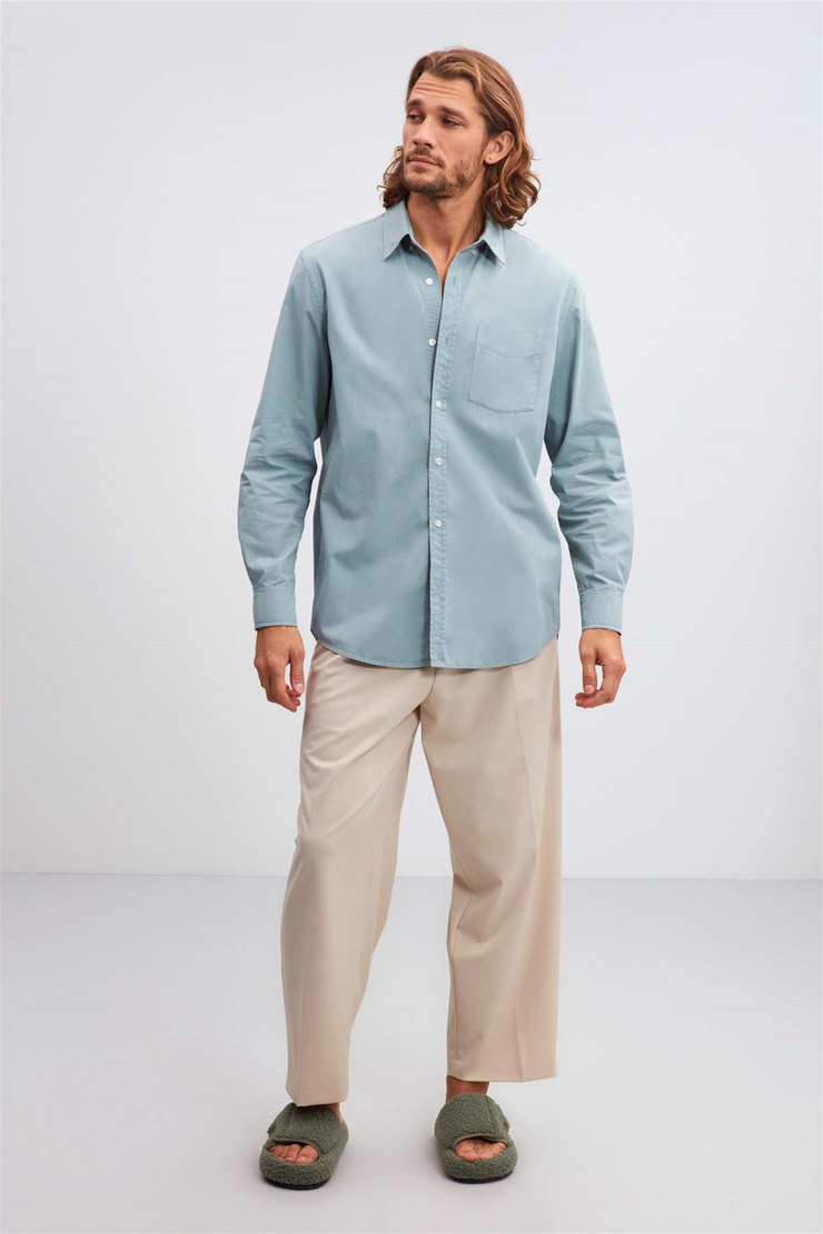 BRİTT Poplin Regular Fit Yeşil  Gömlek
