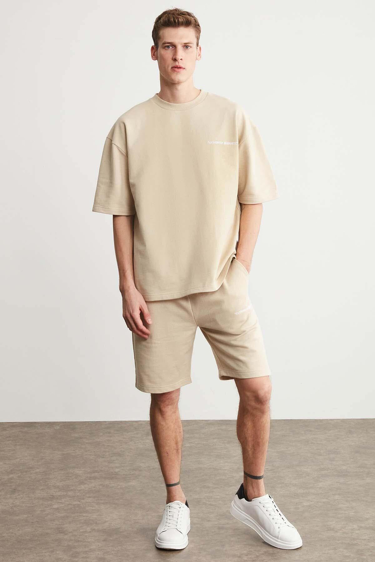 Buga Comfort Bej Şort & Bermuda