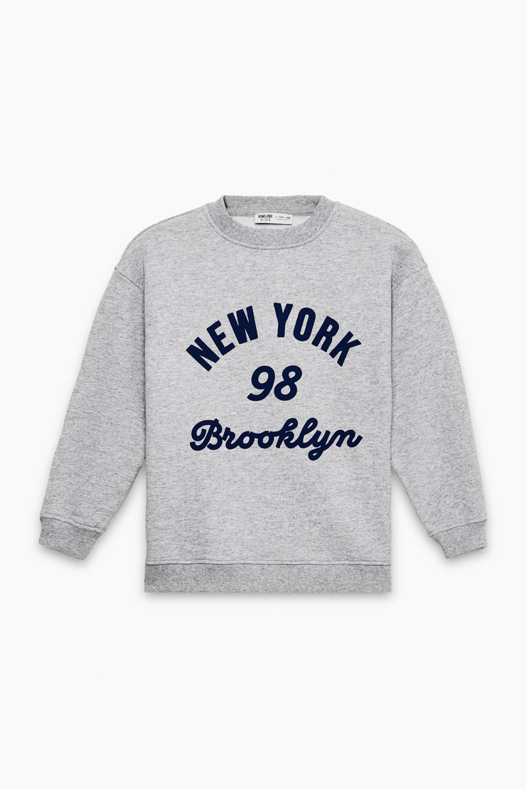 BURKE Erkek Çocuk Nakışlı Grimelanj Sweatshirt