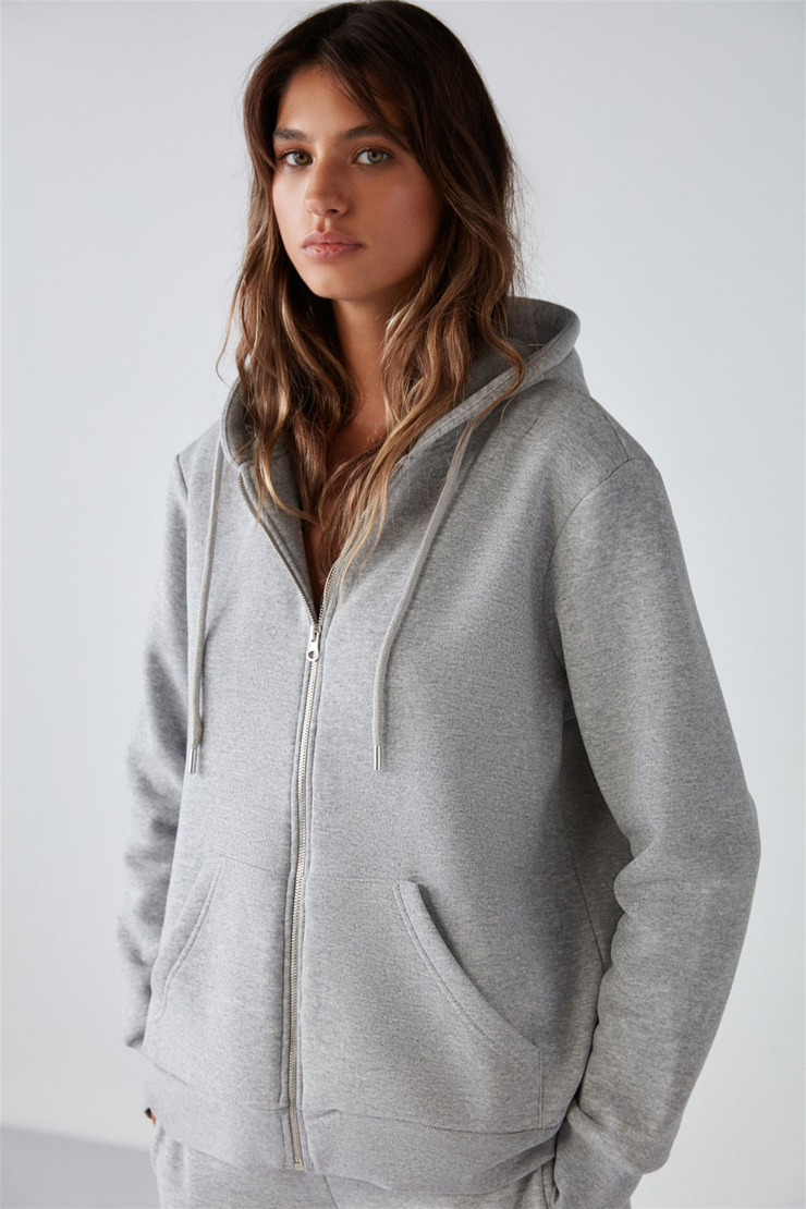CARLOTA Örme Relaxed Grimelanj  Sweatshirt