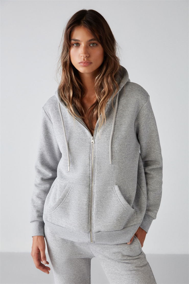 CARLOTA Örme Relaxed Grimelanj  Sweatshirt