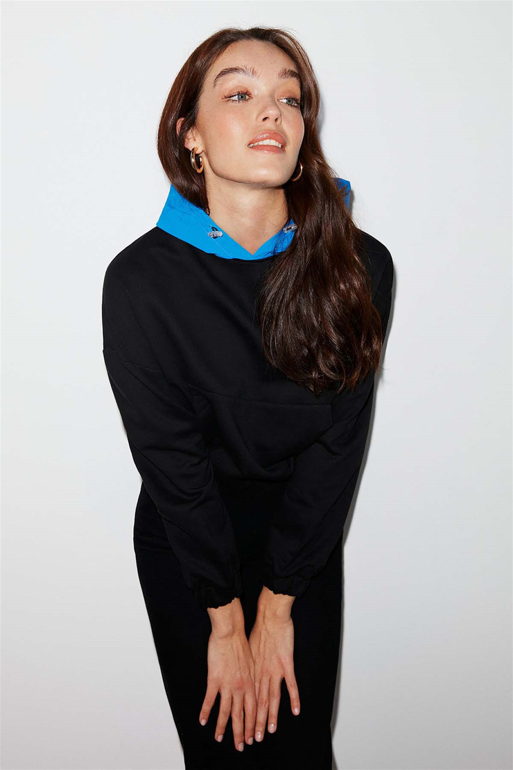 CARMEN Örme Regular Fit Siyah  Sweatshirt
