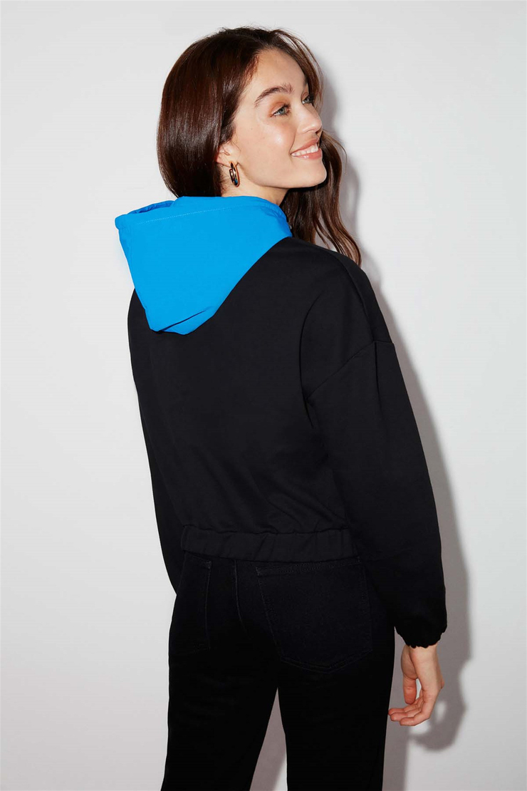 CARMEN Örme Regular Fit Siyah  Sweatshirt