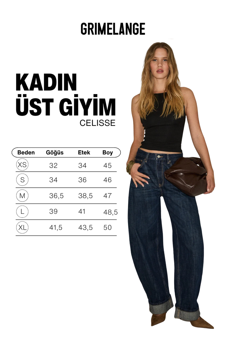 CELISSE Kadın Yumuşak Ve Esnek Kumaşlı Organik Pamuklu Sırt Dekolteli Askılı Siyah Bluz