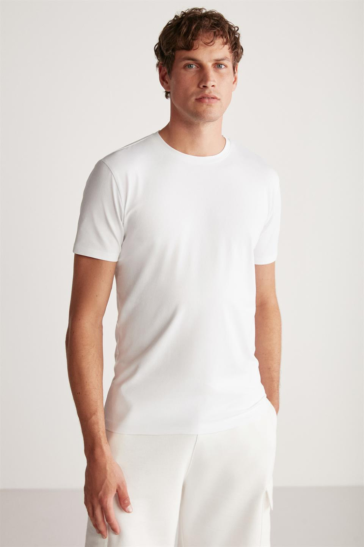 CHAD  Slim Beyaz  T-Shirt