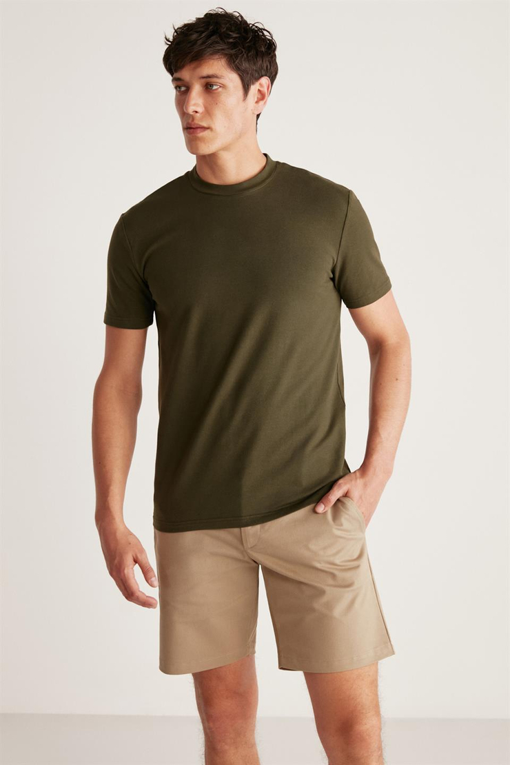 CHAD  Slim Haki  T-Shirt