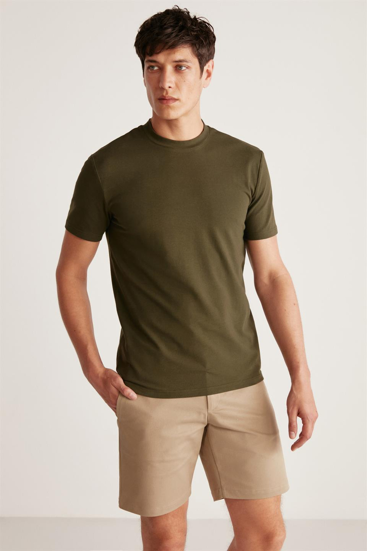 CHAD  Slim Haki  T-Shirt
