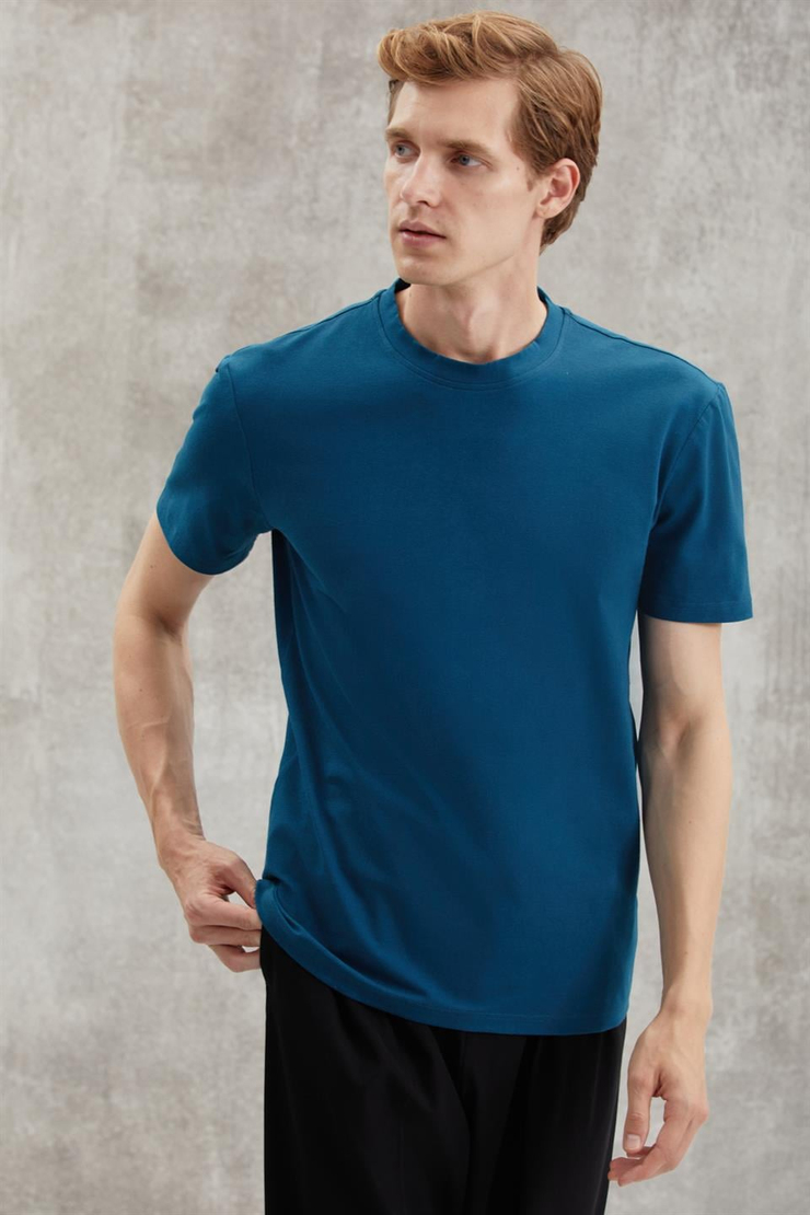 CHAD  Slim Petrol Yeşili  T-Shirt