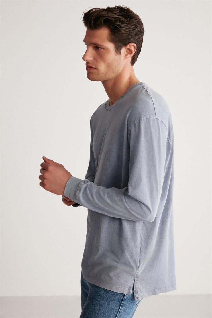 CHANDLER Örme Regular Mavi  T-Shirt