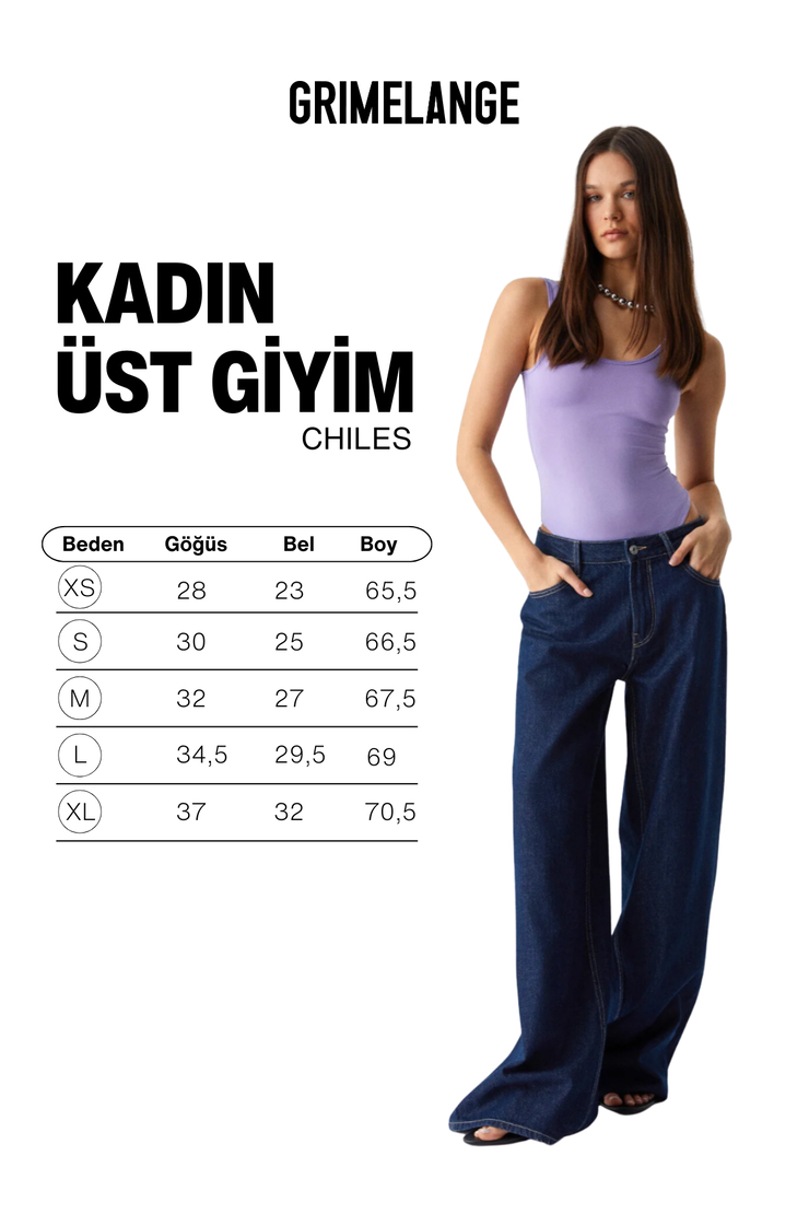 CHILES Kadın Slim Halter Yaka Kolsuz Çıtçıtlı Mor Atlet