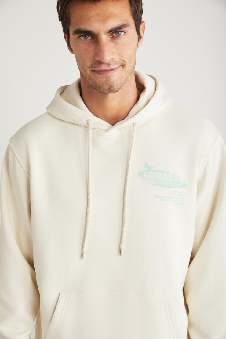 CLAUDE Basic Oversize Taş Rengi Tekli Sweatshirt