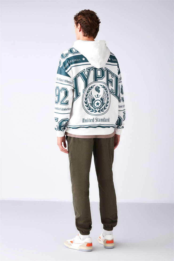 CLE Örme Relaxed Ekru  Sweatshirt