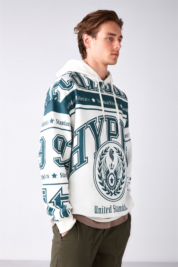 CLE Örme Relaxed Ekru  Sweatshirt