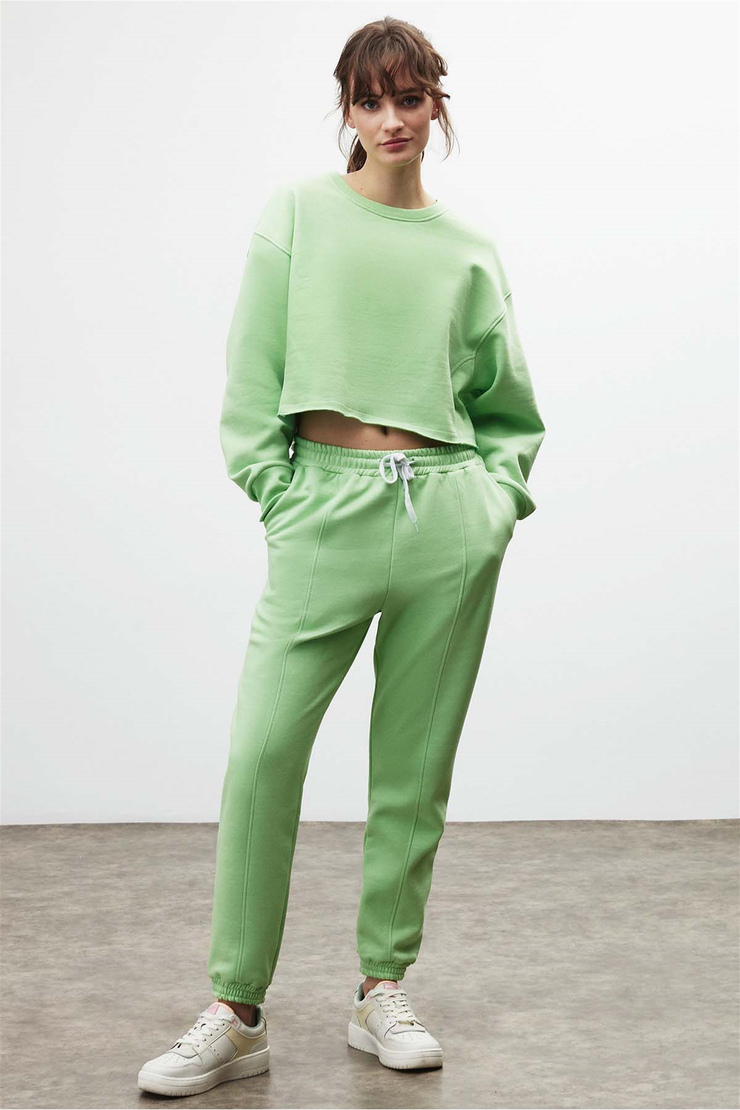 CLEMENTINE Örme Comfort Fit Yeşil  Eşofman Takımı