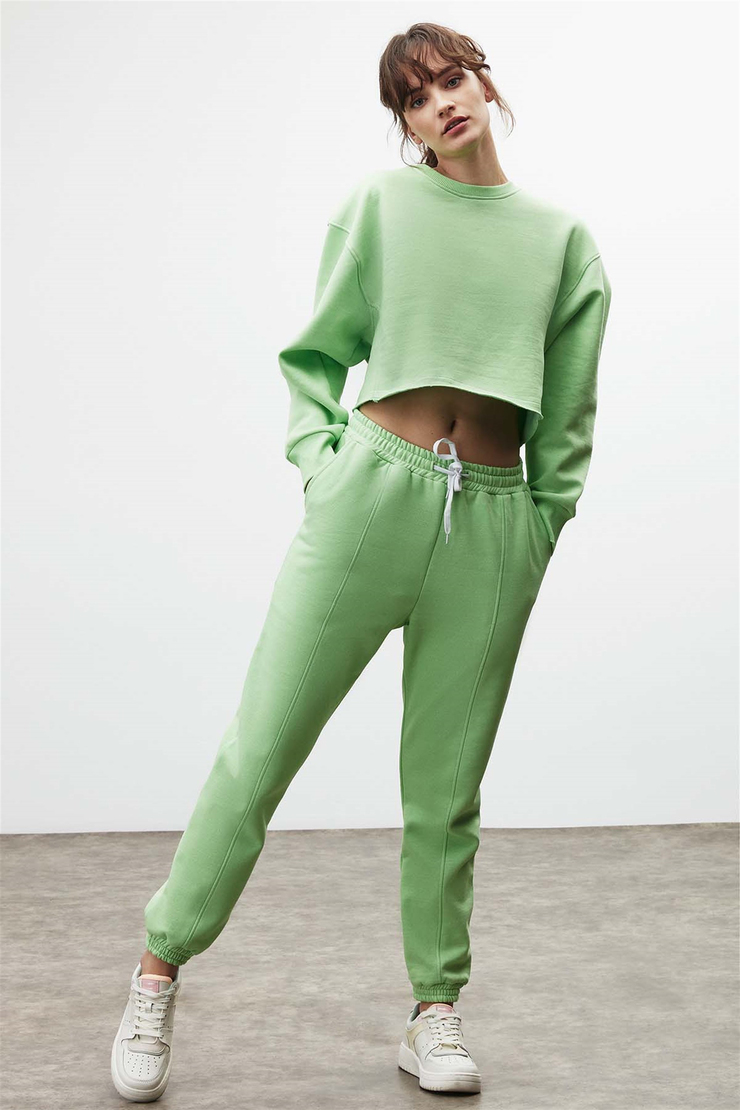 CLEMENTINE Örme Comfort Fit Yeşil  Eşofman Takımı