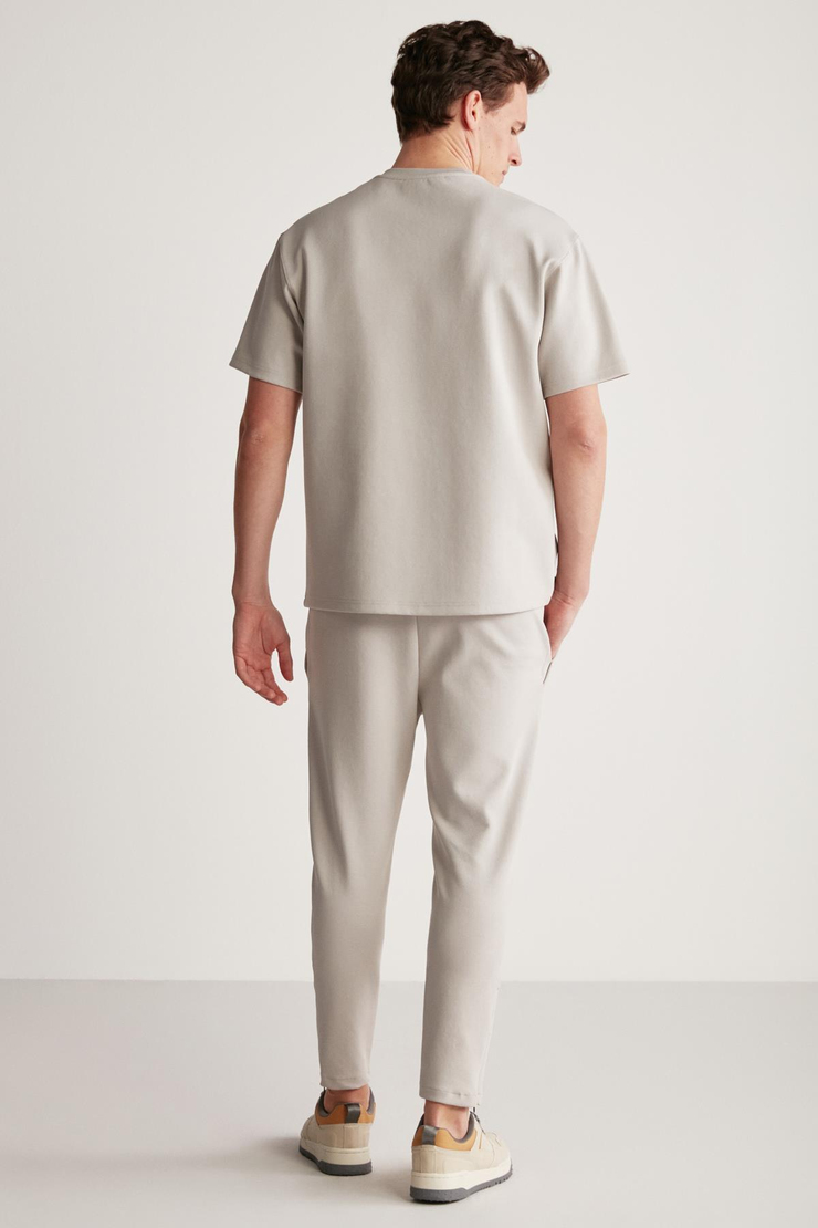 CODY  Relaxed Gri Tekli T-Shirt