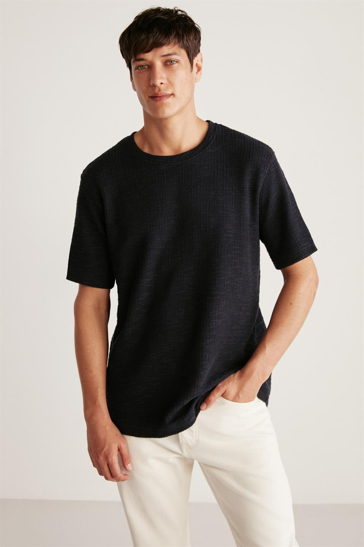 CONNELL Örme Regular Lacivert  T-Shirt