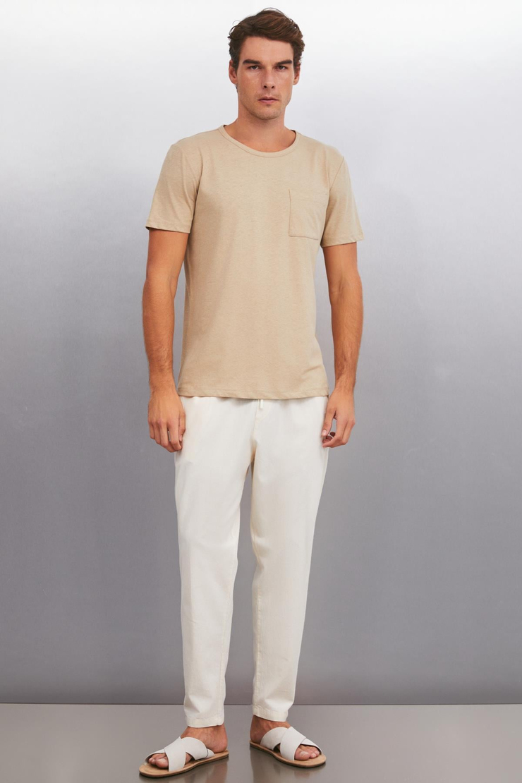 CONNER  Oversize Bej Tekli T-Shirt