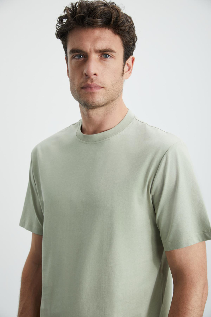 Cultivated  Regular İnd-AYeşil-AGri  T-Shirt