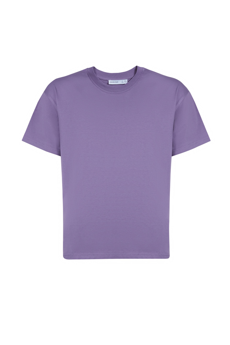 DAKOTA Örme Dar - Slim Mor - Gri - Siyah 3'lü T-Shirt