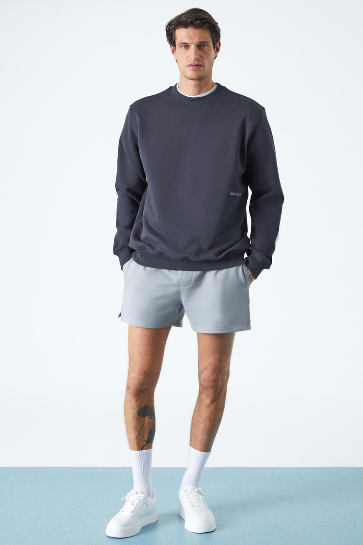 DANE Erkek Organik Kumaşlı Yumuşacık Antrasit Sweatshirt