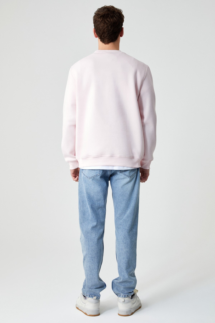 DANE Erkek Organik Kumaşlı Yumuşacık Pembe Sweatshirt