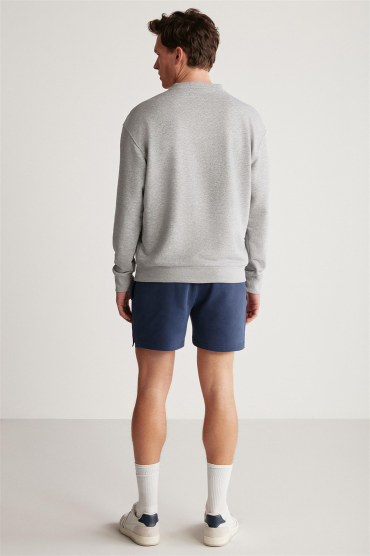 DARIAN Örme Relaxed Grimelanj Tekli Sweatshirt