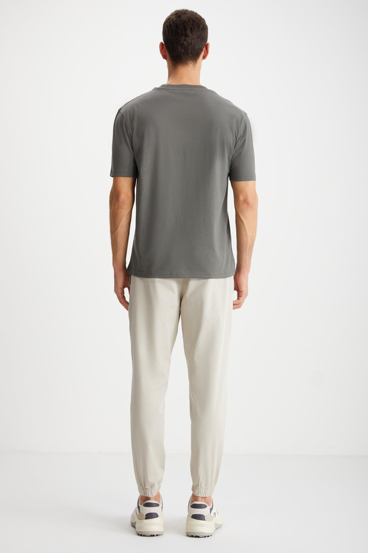 DAXTON Basic Regular Gri - Beyaz 2'li T-Shirt