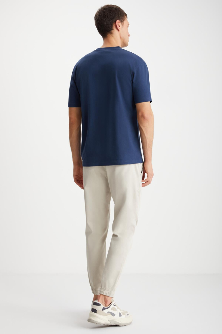 DAXTON Basic Regular Lacivert - Beyaz 2'li T-Shirt