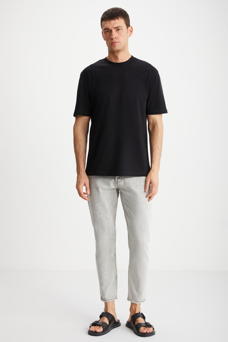 DAXTON Basic Regular Siyah 2'li T-Shirt