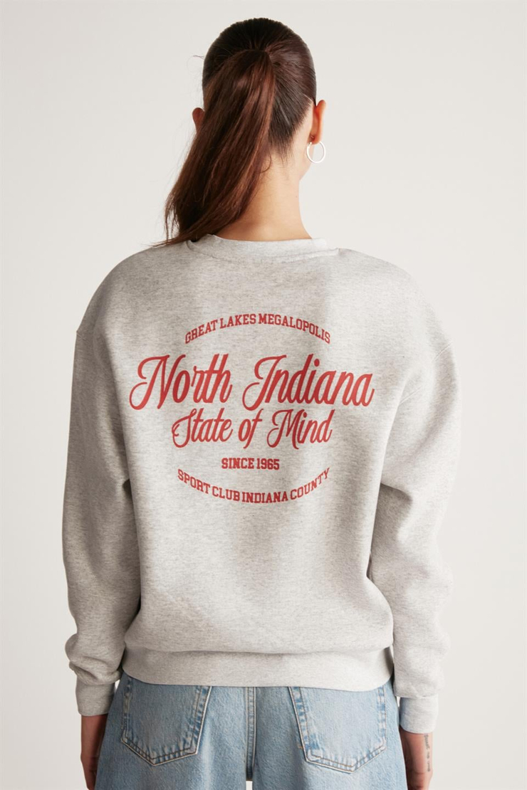 DEBRA Örme Oversize Grimelanj  Sweatshirt